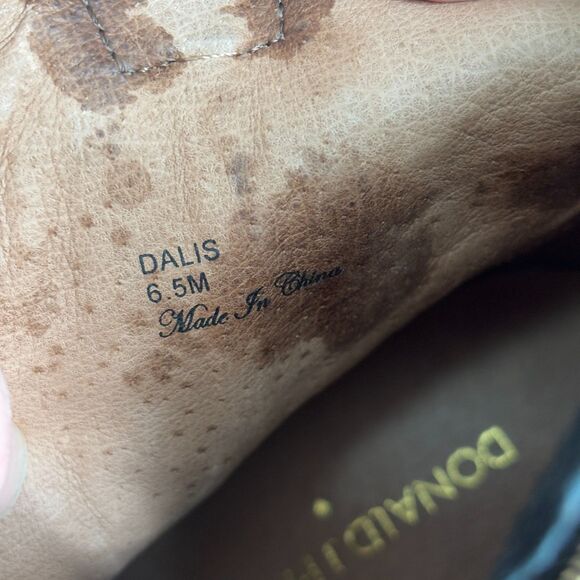 Donald Pliner Western Couture Collection Dalis Ankle Boots Black Pony Hair 6.5 - Picture 8 of 11